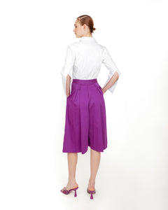 #purplepants #cottonpants #skirtpants #culottespants #orchidpants