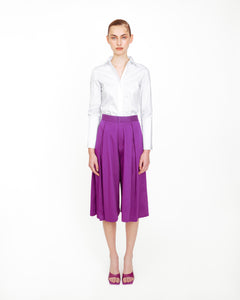 #purplepants #cottonpants #skirtpants #culottespants #orchidpants